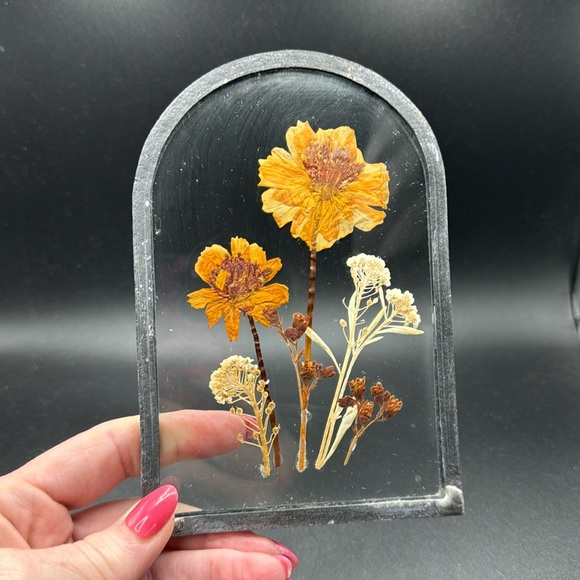 Dried Flower Glass window handing art - Picture 1 of 3